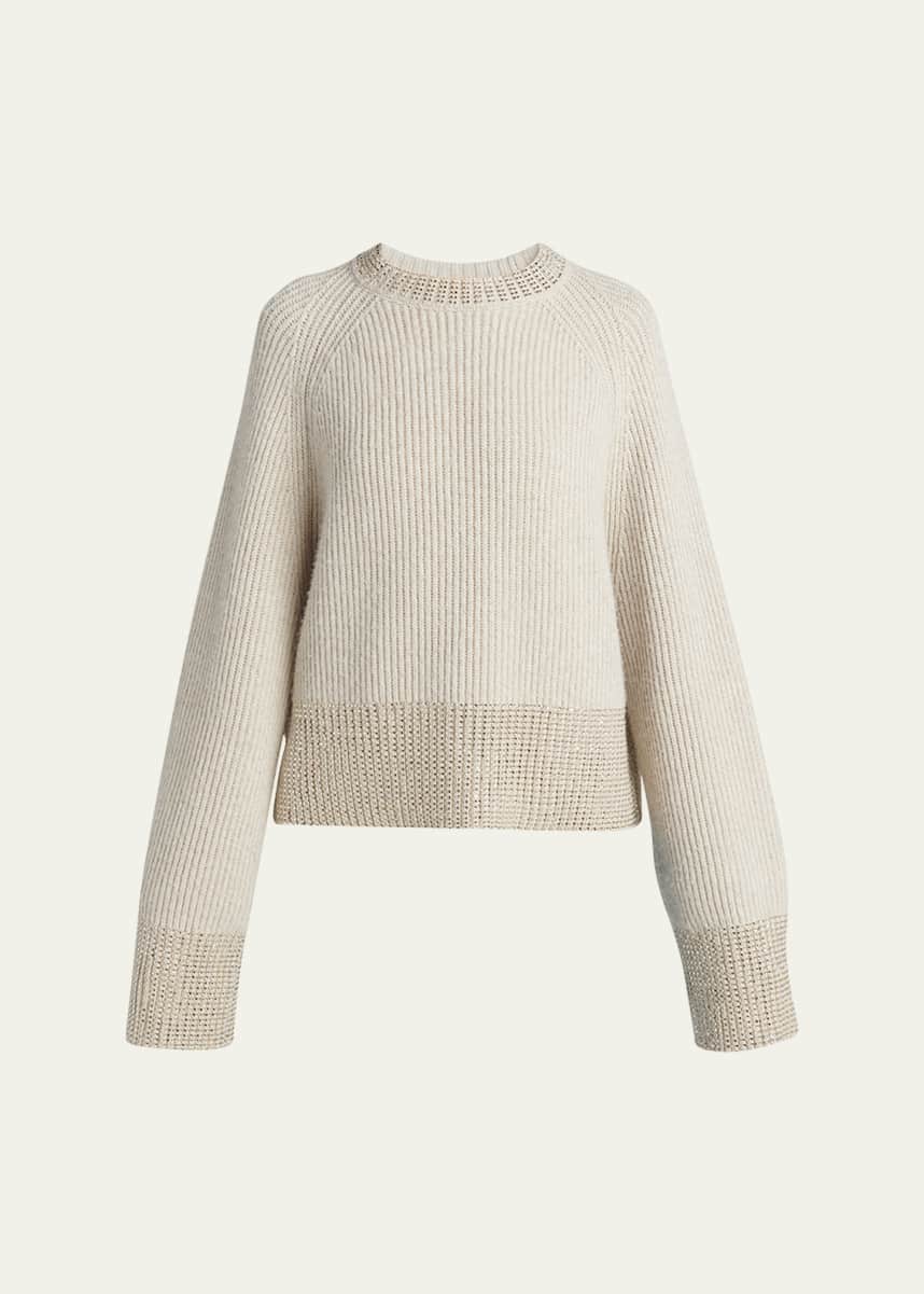 Golden Goose Journey Embroidered Crewneck Sweater
