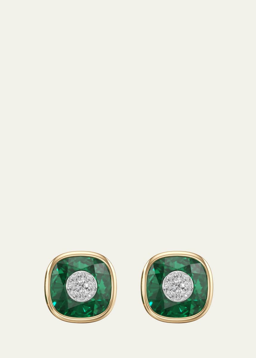 Bhansali One Collection 10mm Cushion Earrings
