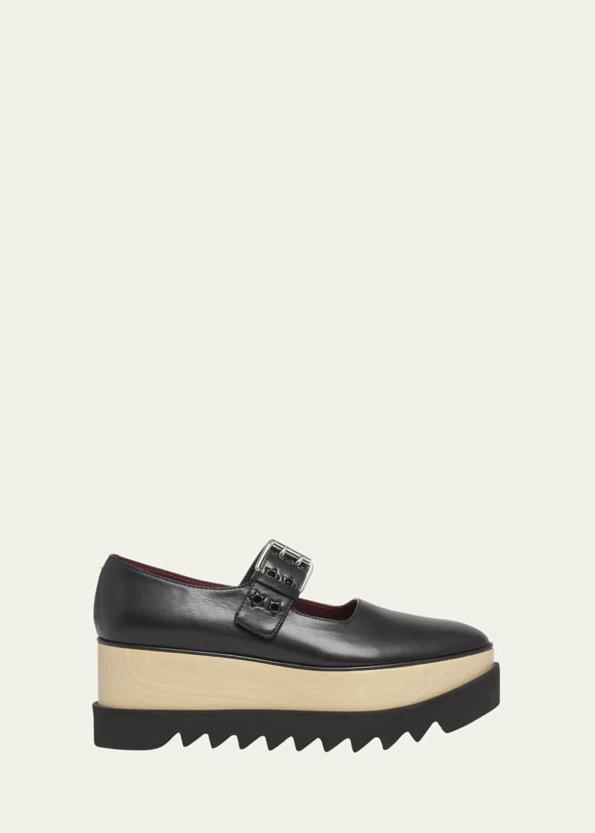 Stella McCartney Elyse Vegan Mary Jane Platform Loafers