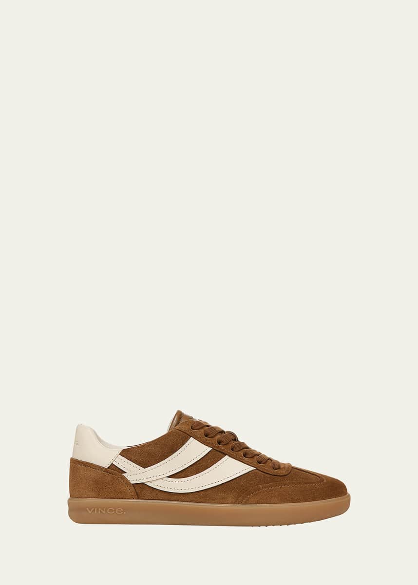 Vince Oasis Mixed Leather Retro Sneakers