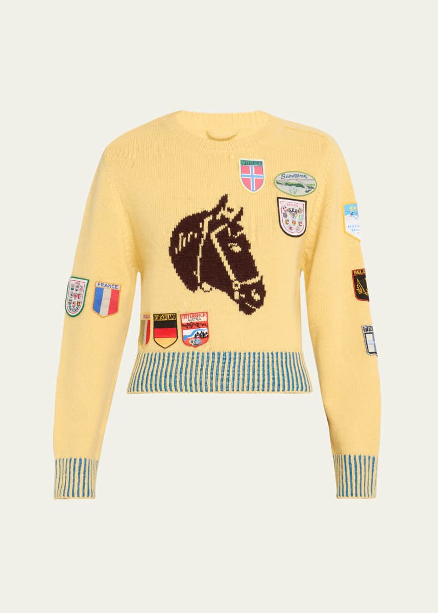 Bode Pony Silhouette Alpaca Wool Sweater