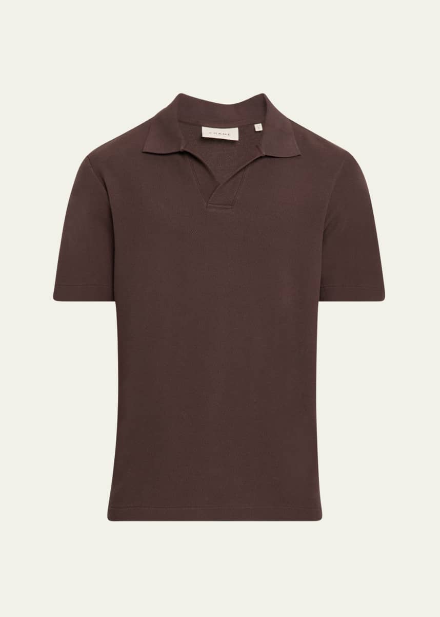 FRAME Men's Jacquard Polo Shirt