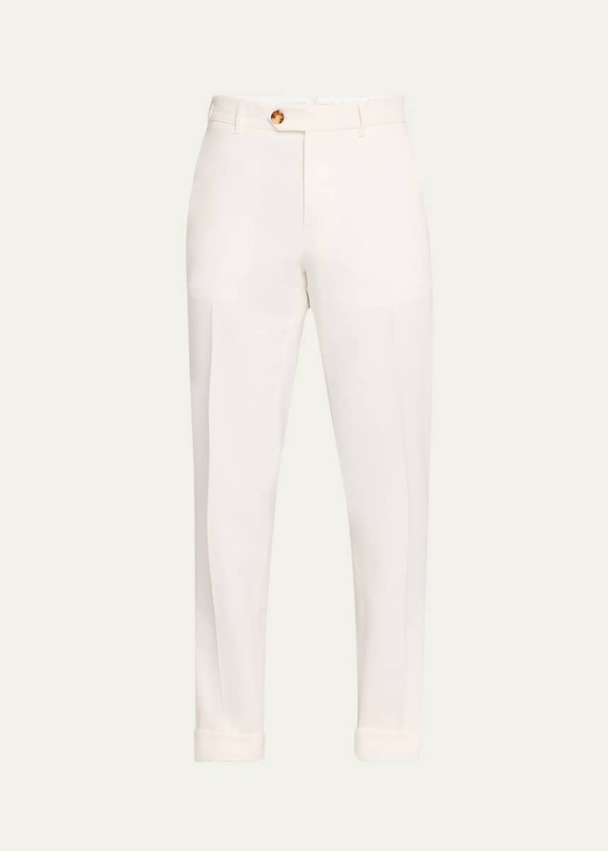 Brunello Cucinelli Men's Straight Leg Italian Fit Pants