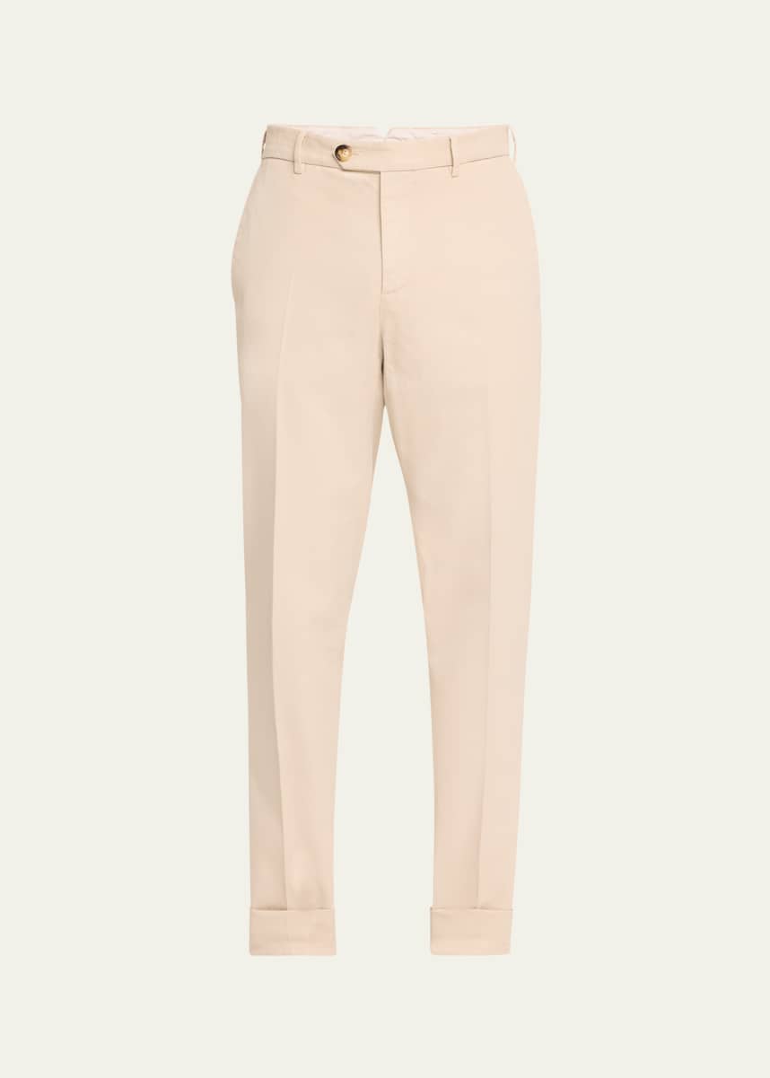 Brunello Cucinelli Men's Straight Leg Italian Fit Pants