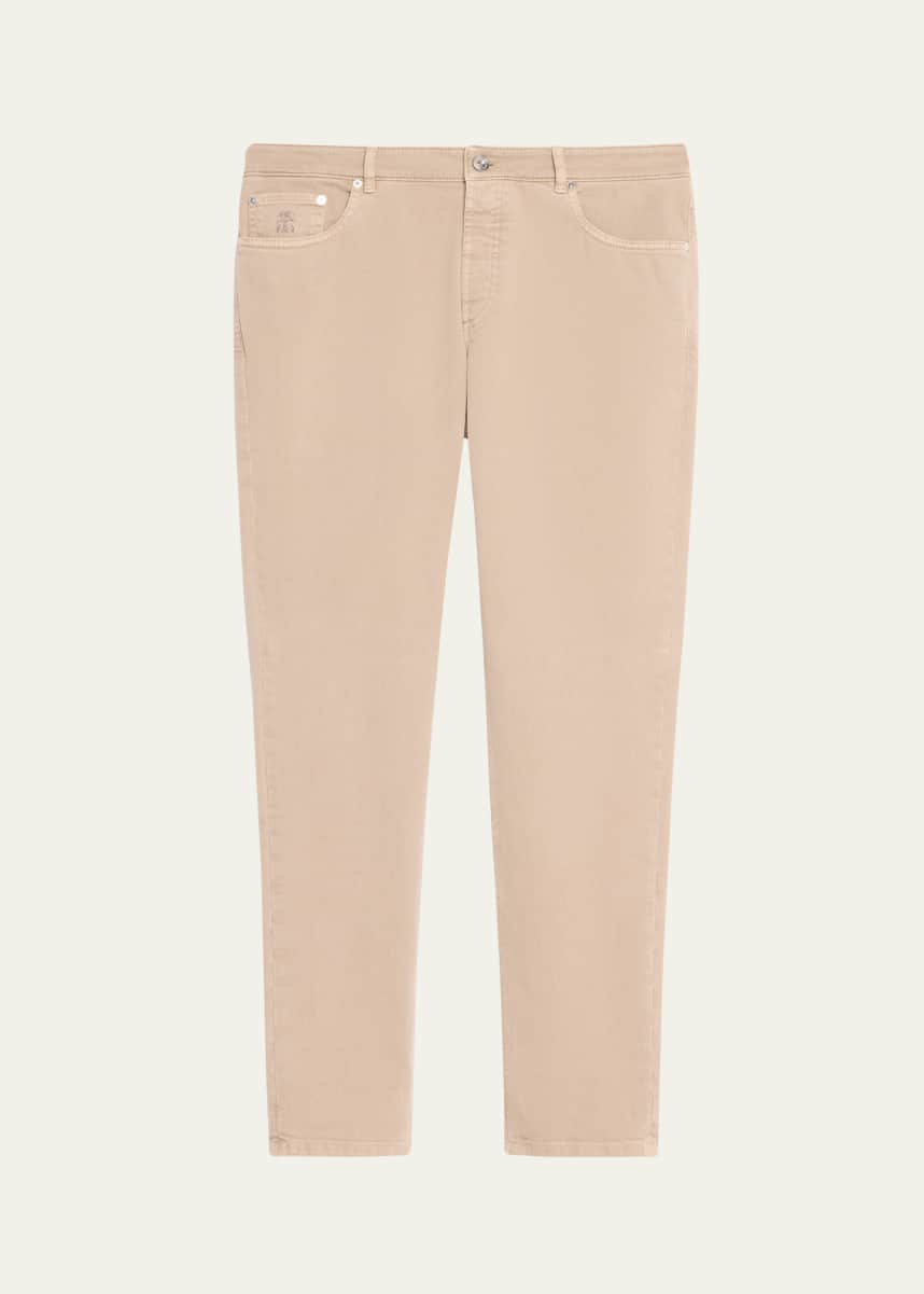 Brunello Cucinelli Men's Dyed 5-Pocket Denim Pants
