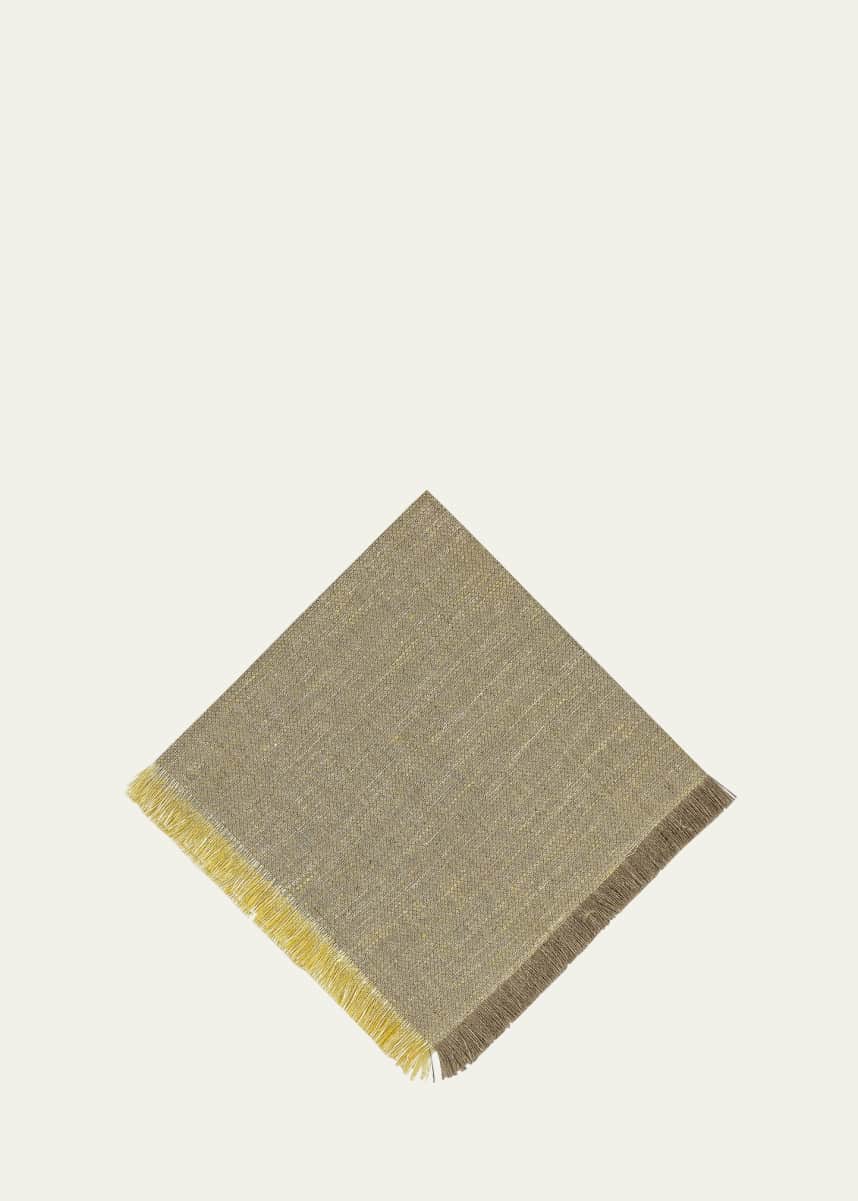 Tina Chen Designs Two-Tone Textured Fringe Napkin