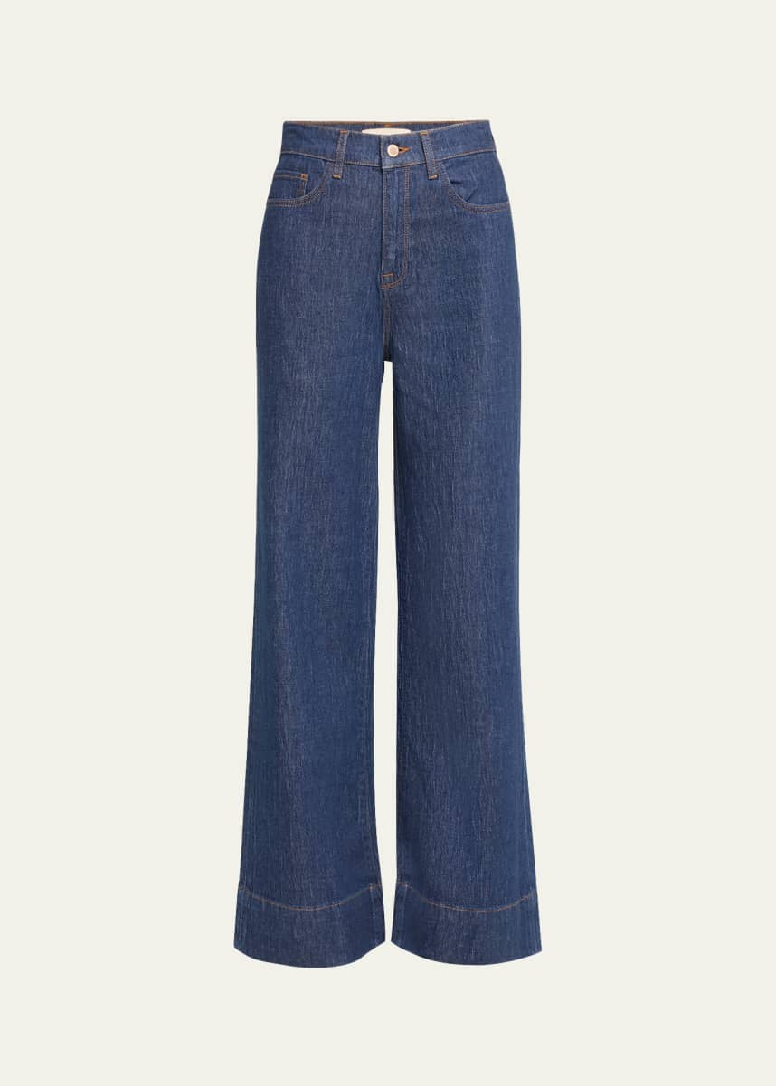 Triarchy Ms. Onassis V-High Rise Wide-Leg Jeans