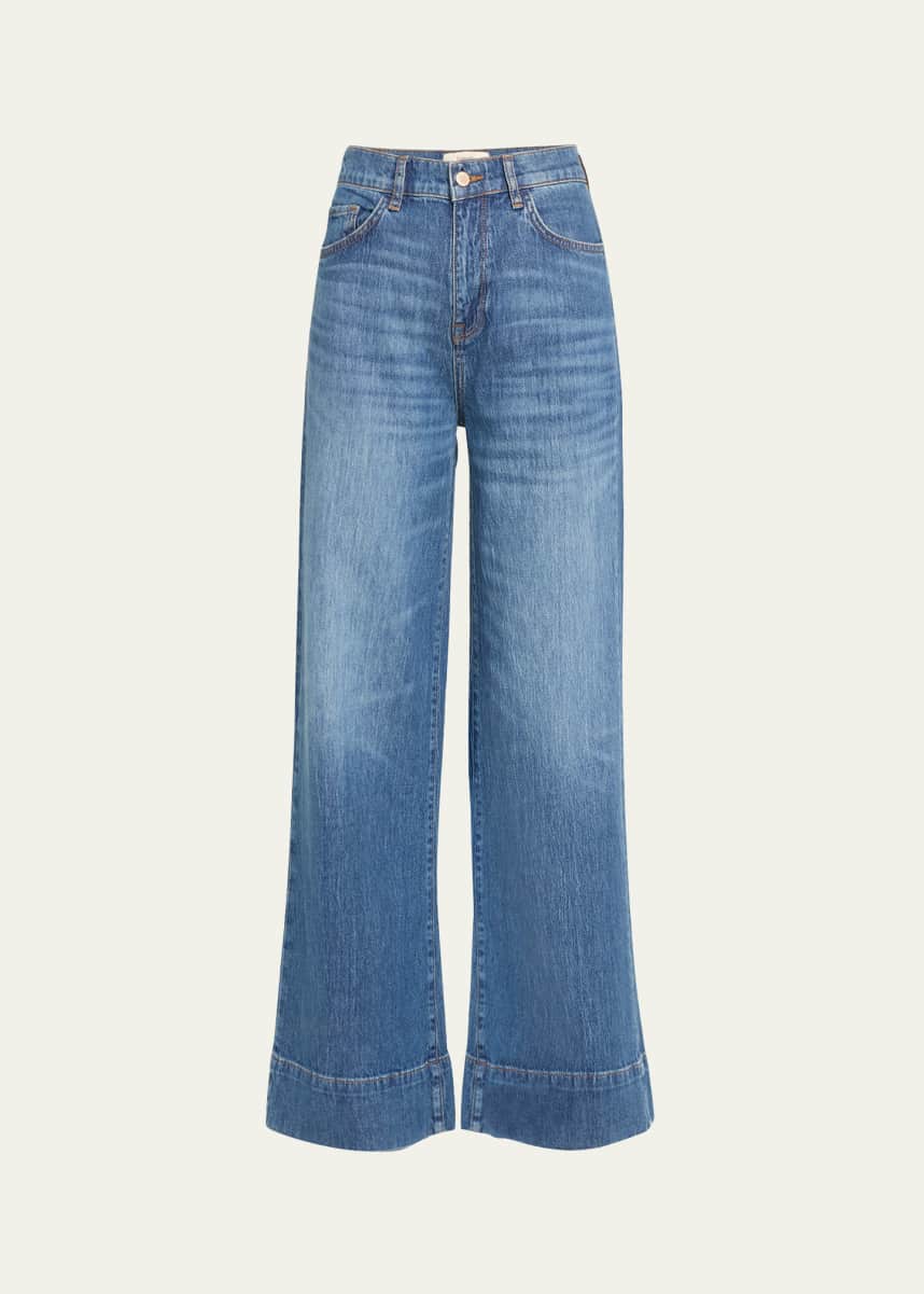 Triarchy Ms. Onassis V-High Rise Wide-Leg Jeans
