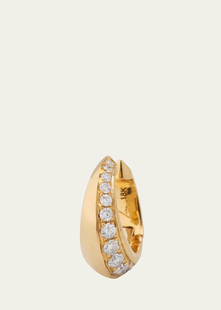 Lizzie Mandler Fine Jewelry One-Sided Crescent Ear Cuff with Diamonds