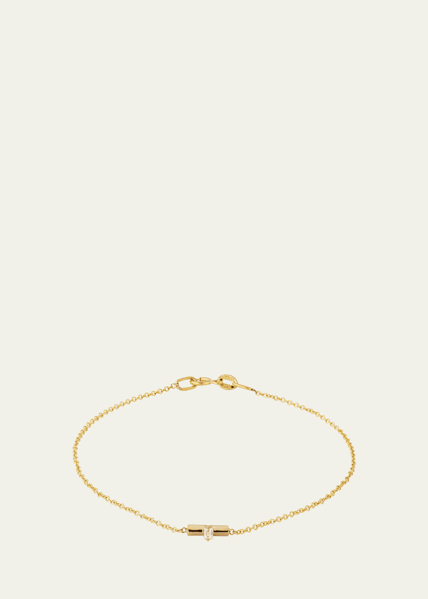 Lizzie Mandler Fine Jewelry Mini Knife Edge Baguette Bar Bracelet