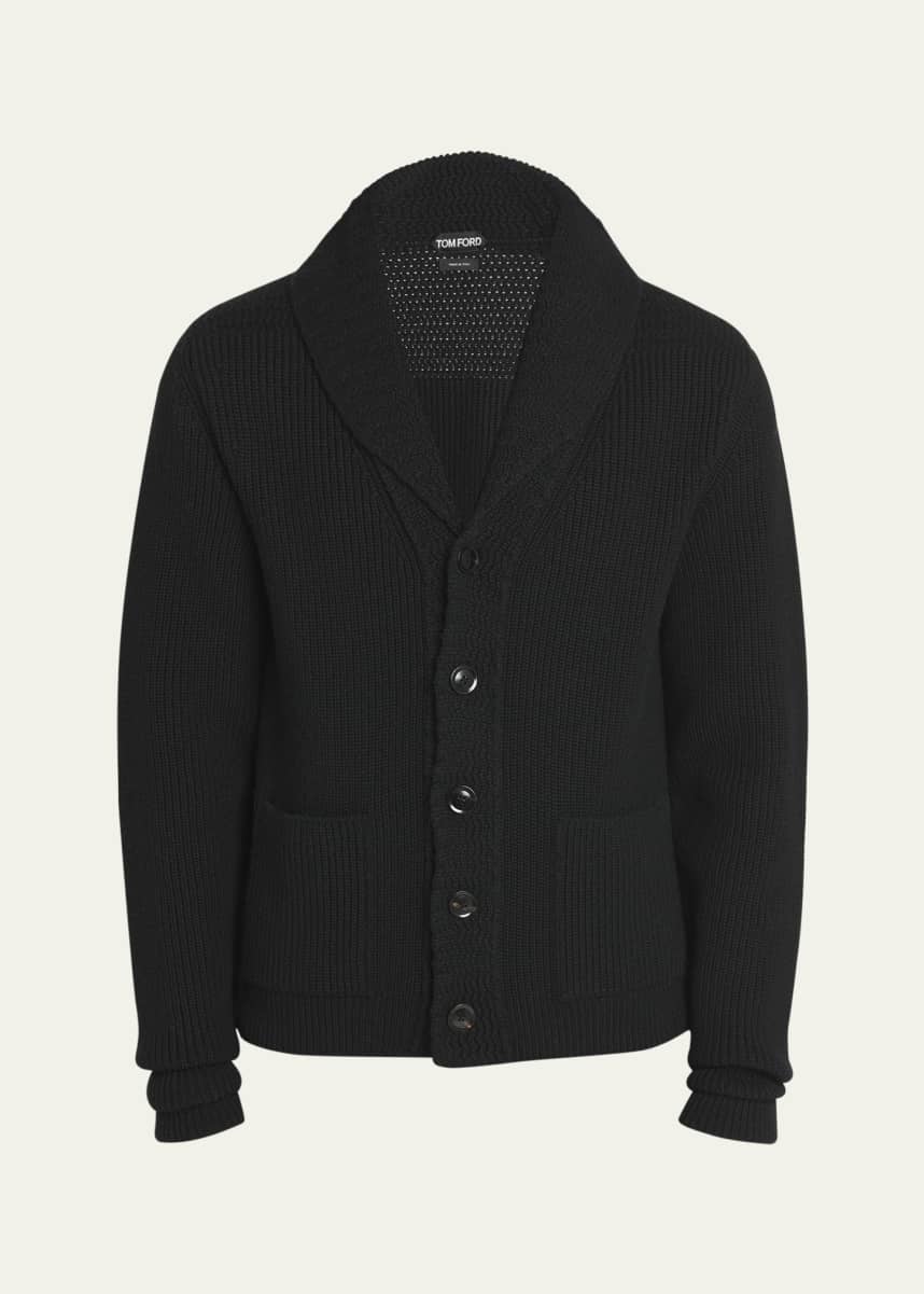 TOM FORD Men's Wool Knit Cardigan Sweater