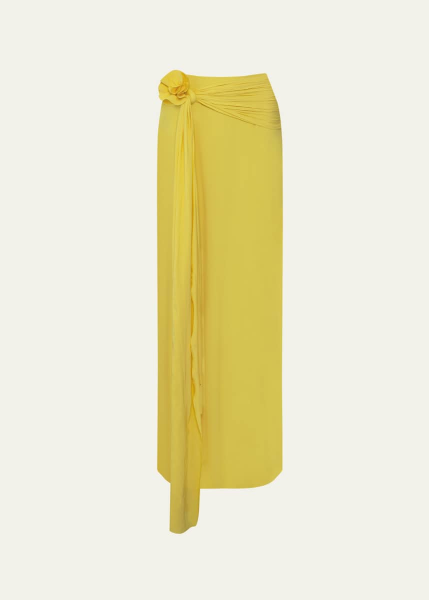 MAYGEL CORONEL Crisol Draped Maxi Skirt