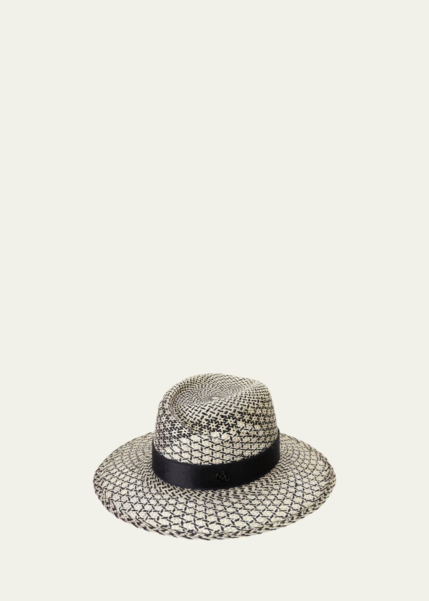 Maison Michel Virginie Woven Brisa Straw Fedora