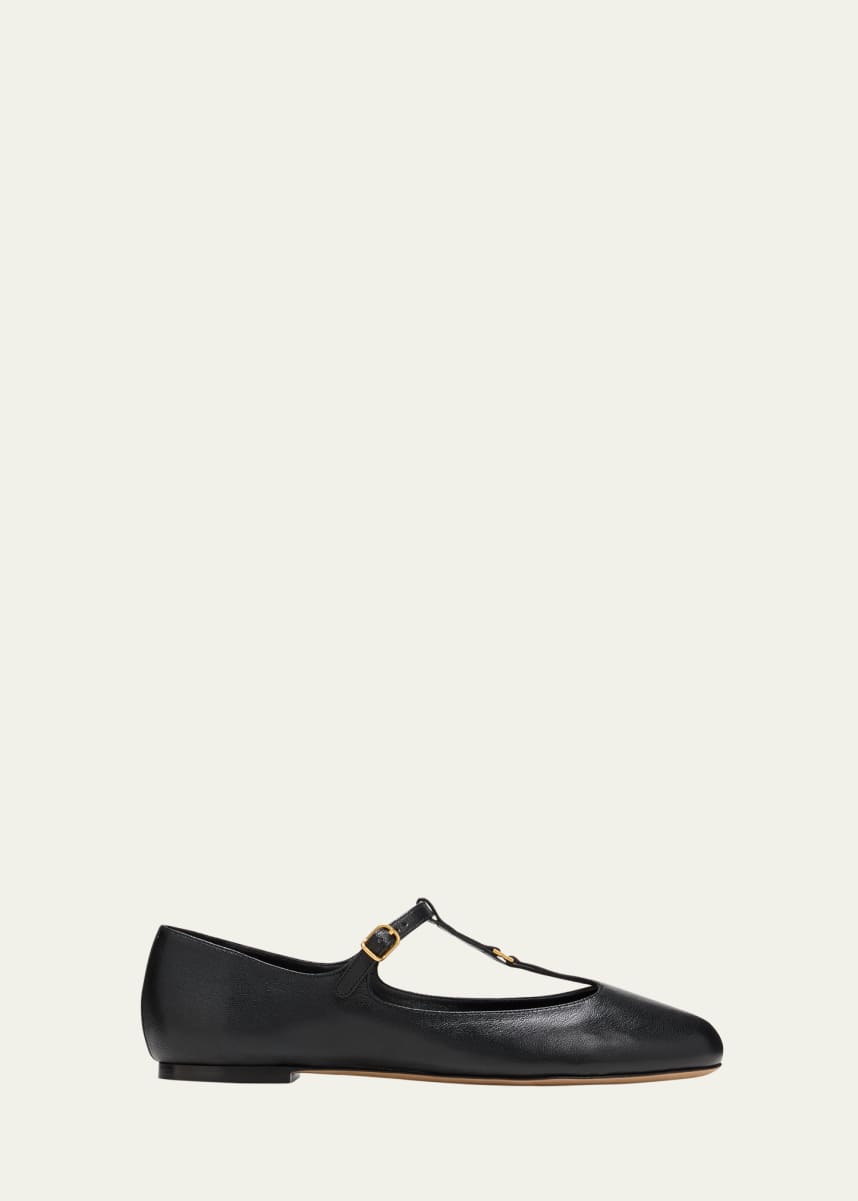 Chloe Marcie Patent Mary Jane Ballerina Flats