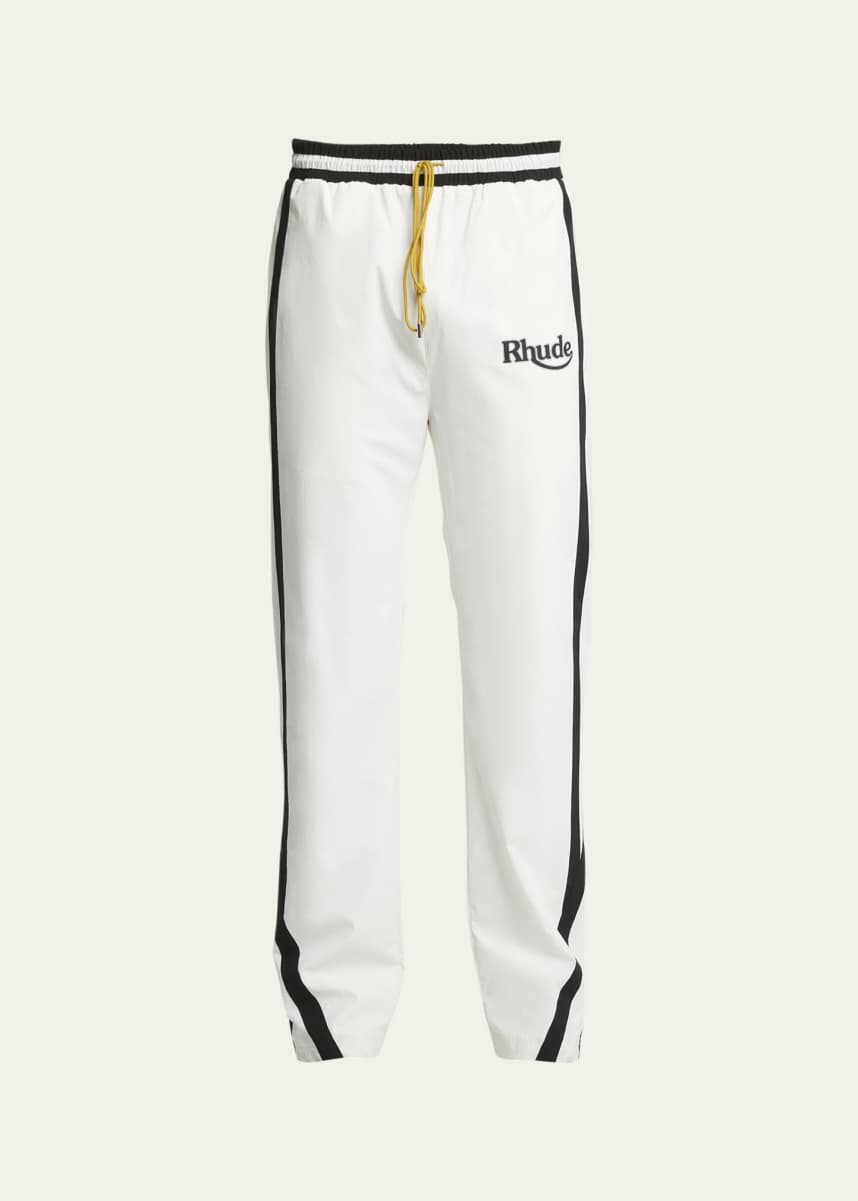 Rhude Men's Side-Stripe Ski Track Pants