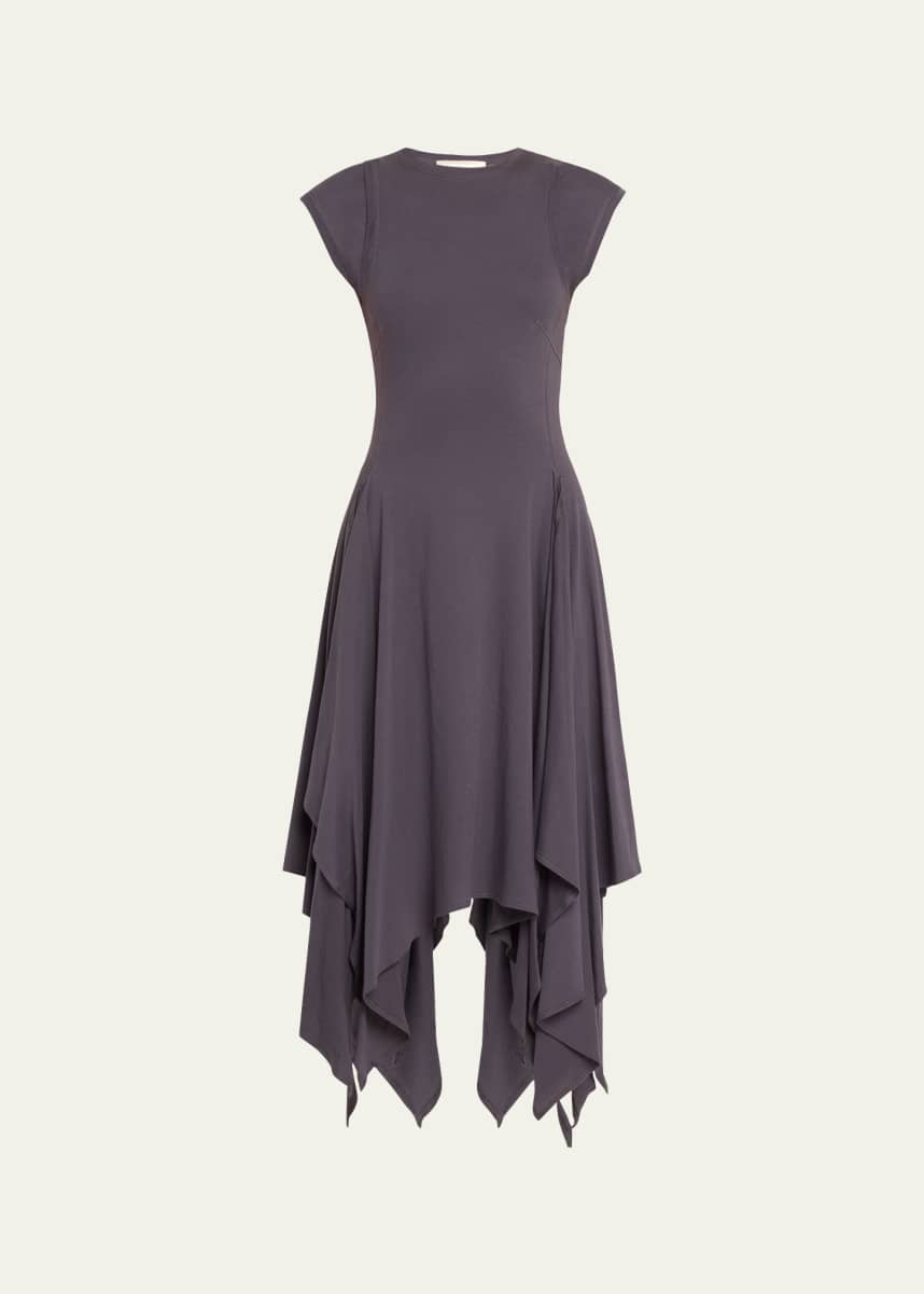 Jane Wade Poplin Handkerchief Midi Dress