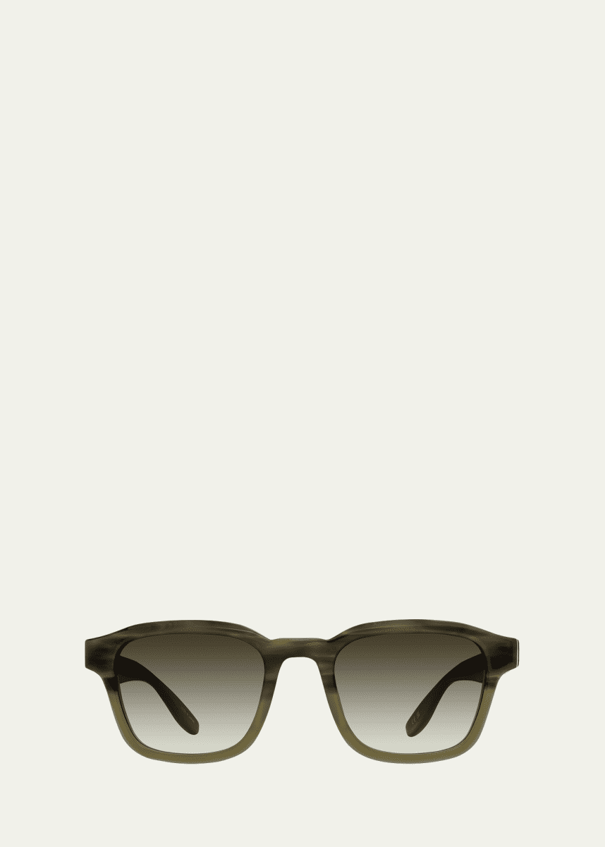 Barton Perreira Men's Winton Acetate Square Sunglasses