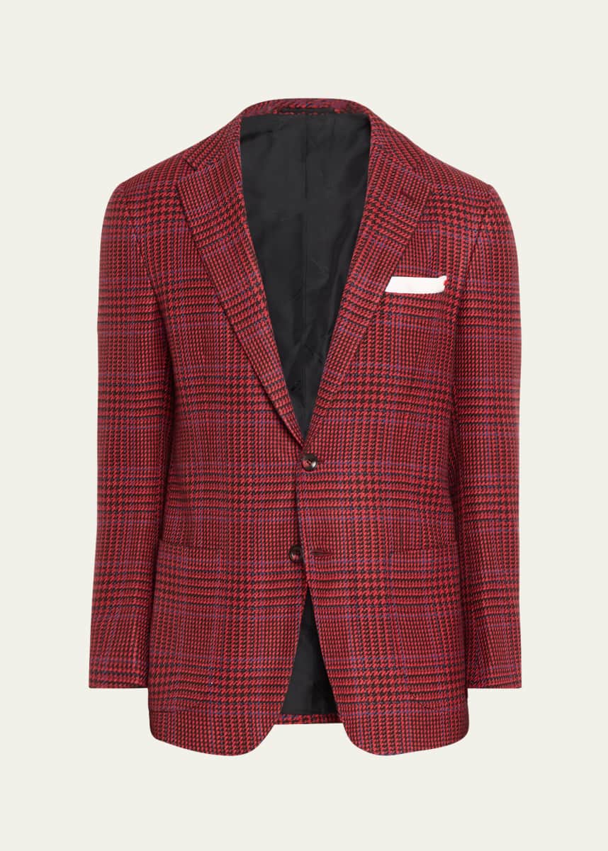 Kiton Men's Cashmere Plaid Sport Coat