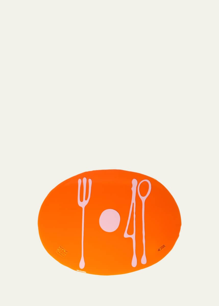 CORSI Table-Mates Orange/Pink Resin Placemat, 15" x 20"