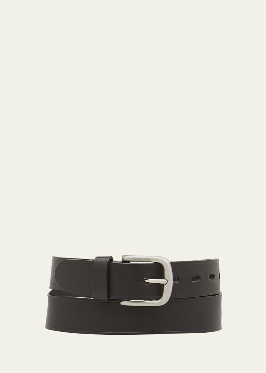 Il Bisonte Men's Classic Cowhide Leather Belt