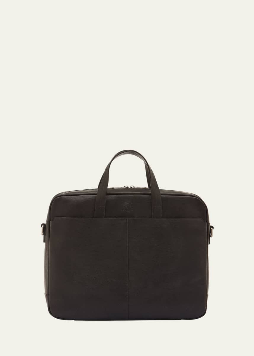 Il Bisonte Men's Galileo Leather Briefcase