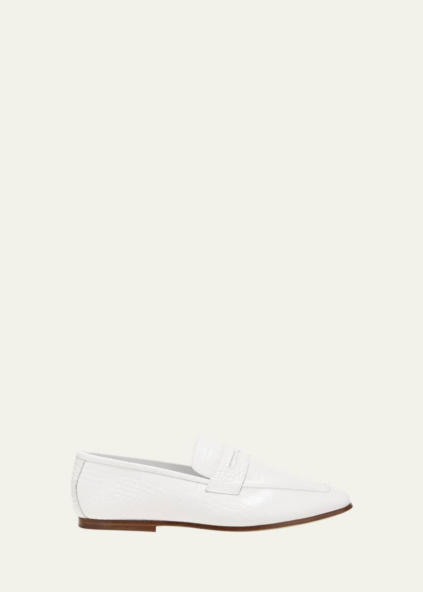 Sophique Essenziale Croco Penny Loafers