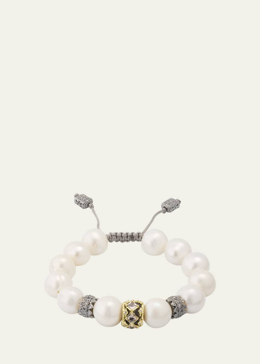 Armenta Pearl and Diamond Pull Bracelet