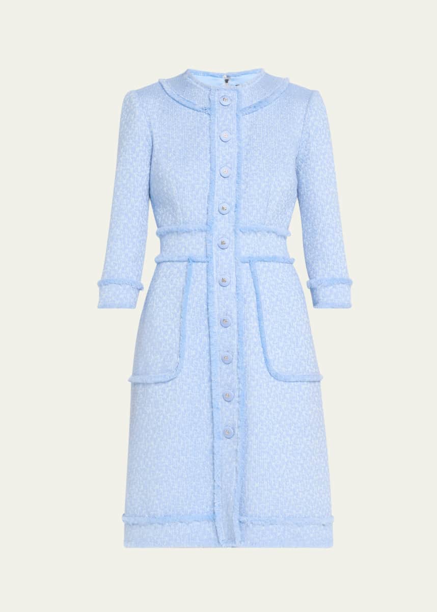 Dolce&Gabbana Rachel Tweed Fringe Dress