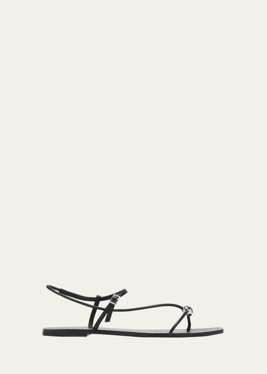 Loeffler Randall Lara Strappy Leather Dome Sandals