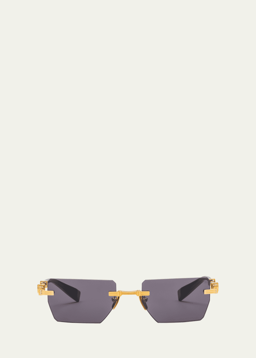 Balmain Pierre Oval Acetate Sunglasses