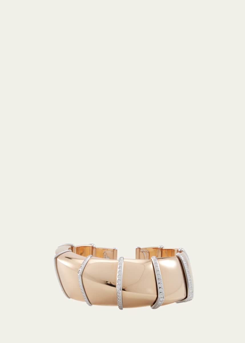 Vhernier Ardis Rose and White Gold Bracelet with Diamonds