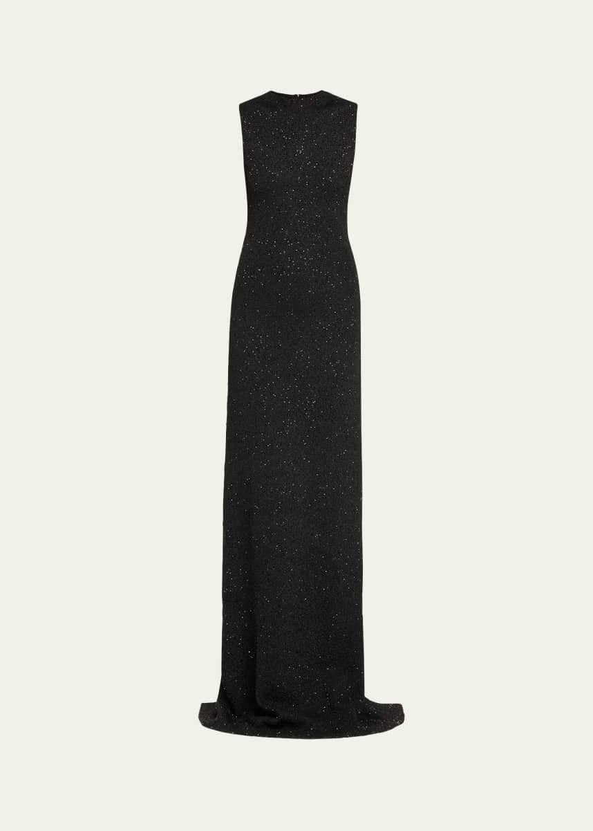 Lela Rose Sequin Embellished Column Gown