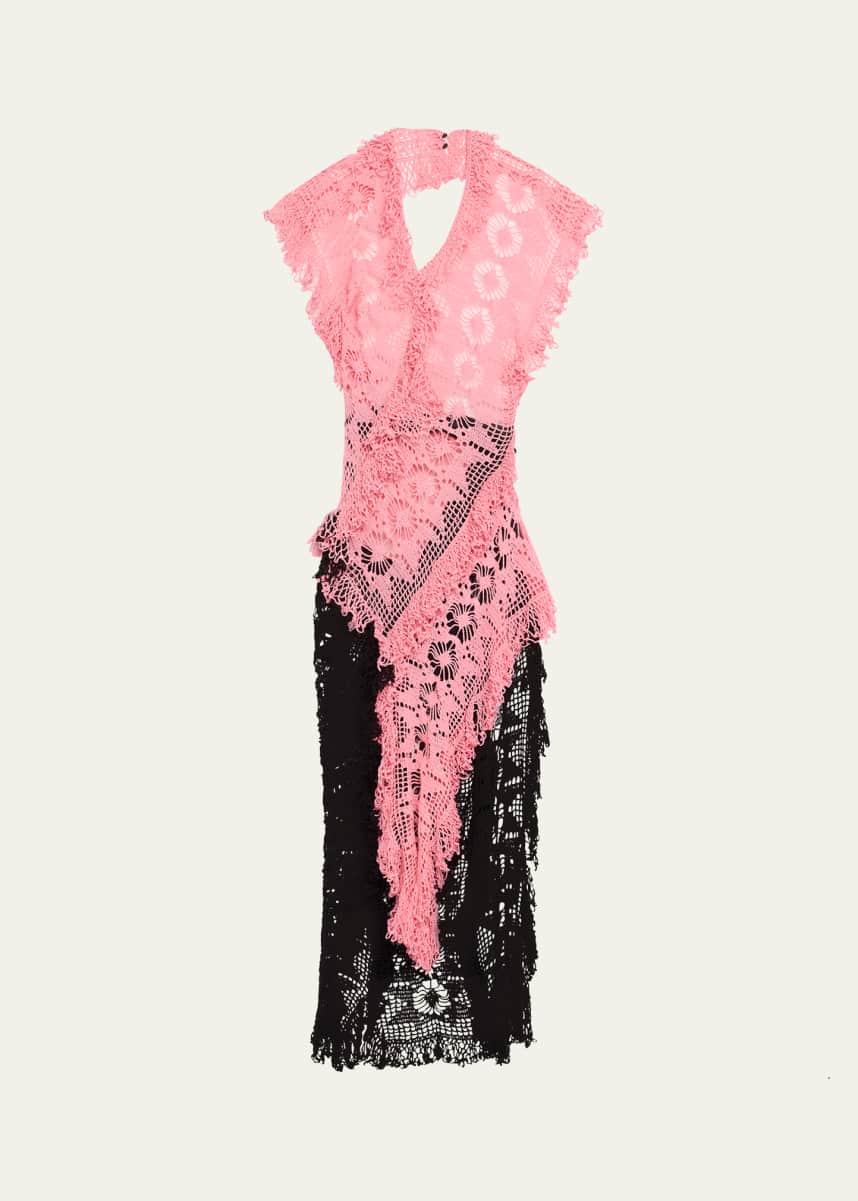 Diotima Drift Crochet Backless Maxi Dress
