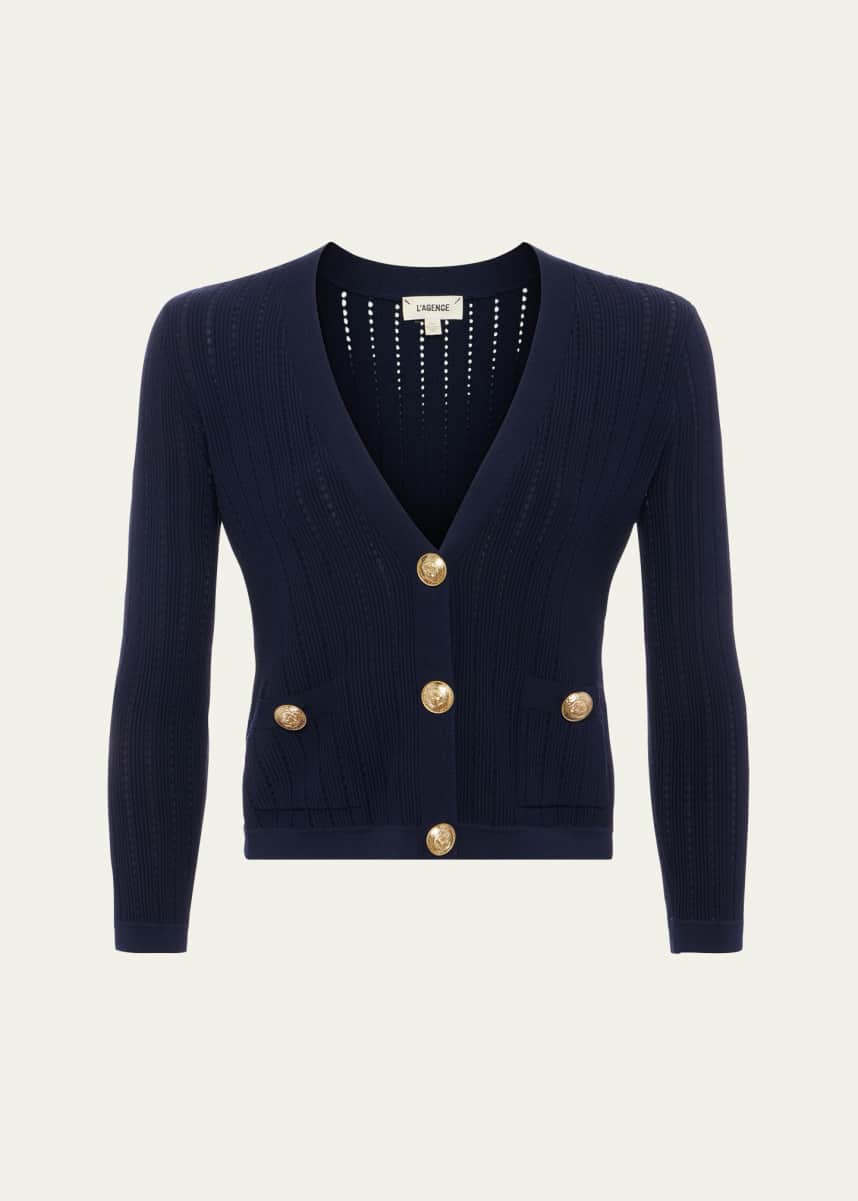 L'Agence Irvin Pointelle Cardigan