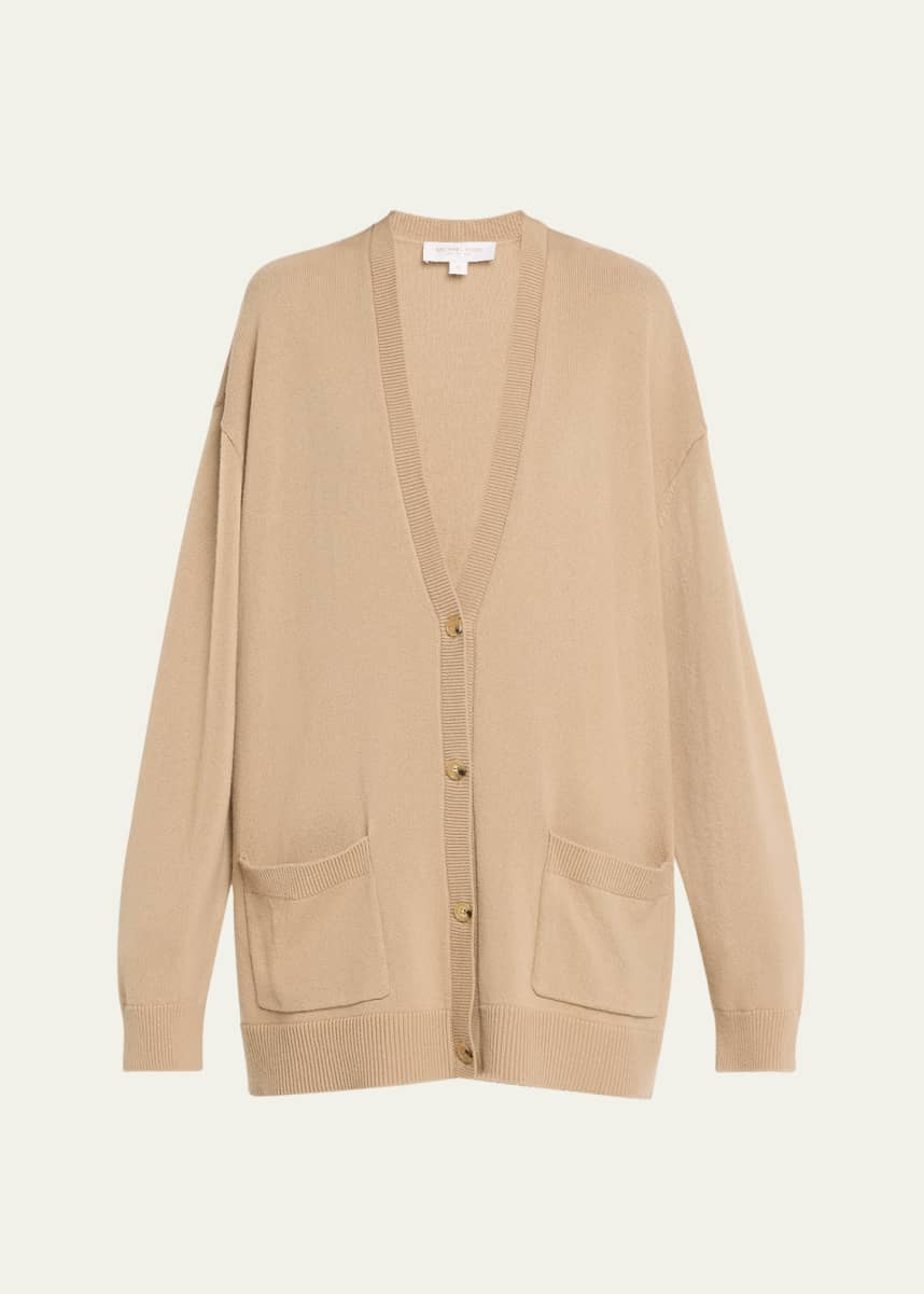 Michael Kors Collection Cashmere Oversized Knit Cardigan