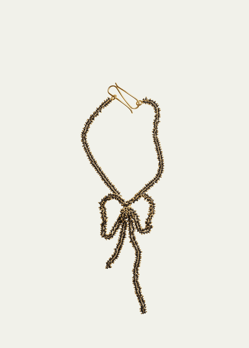 Beaded Bow Necklace | 18 inch