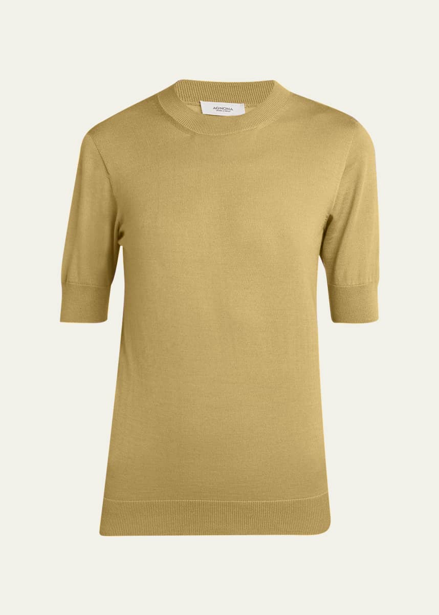 Agnona Cashmere Silk Jersey T-Shirt