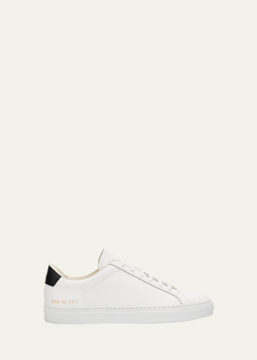 Common Projects Men's Retro Classic Bicolor Leather Low-Top Sneakers