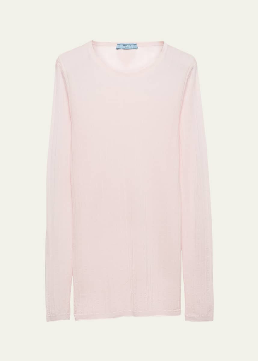 Prada Superfine Cashmere and Silk Slim-Fit Sweater