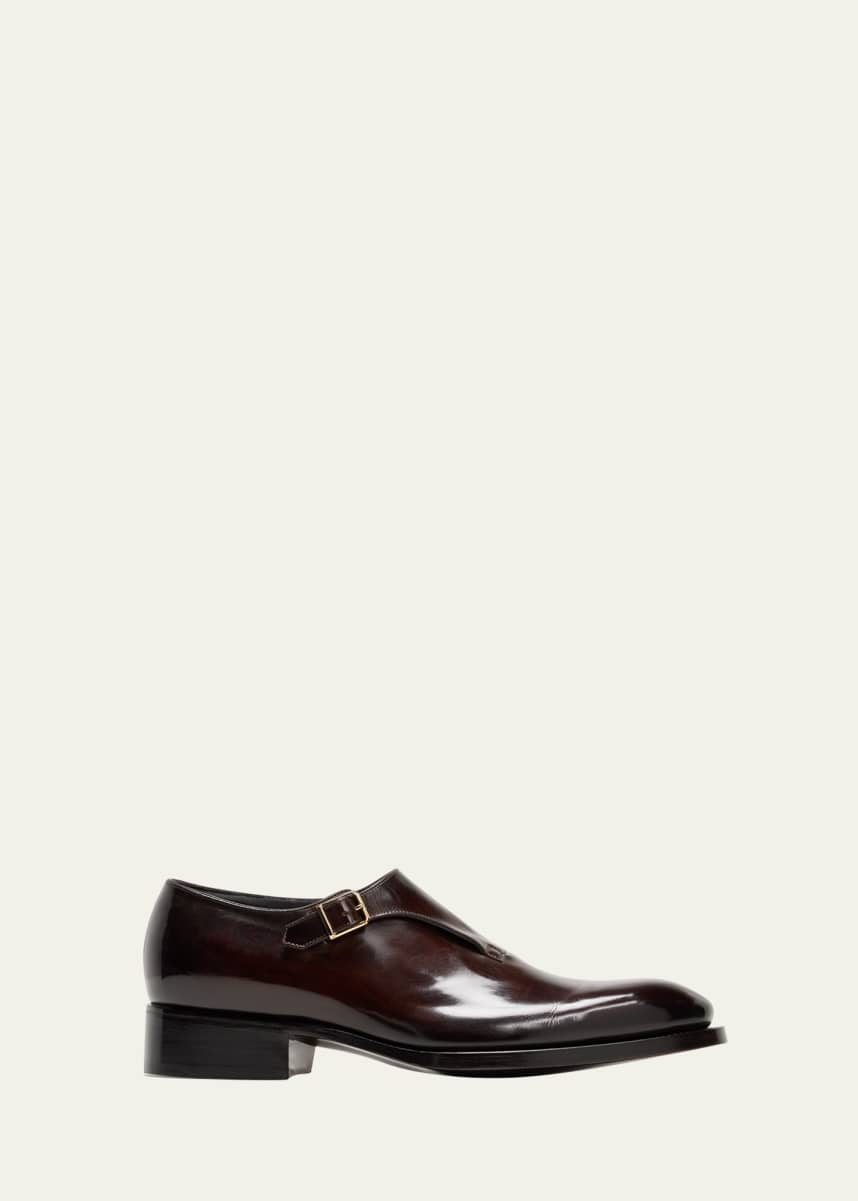 Santoni Men's Geoffrey Limited Edition Single-Monk Strap Loafers