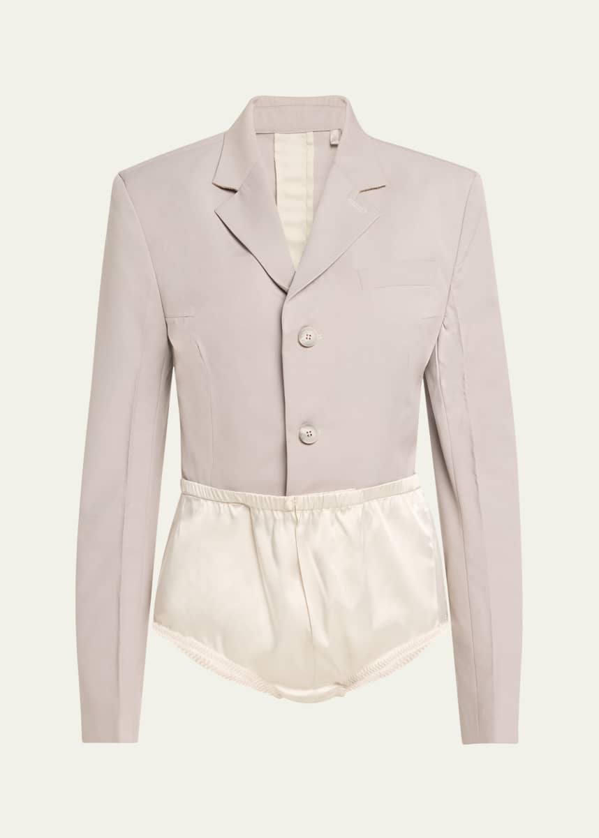 bettter Buttoned Blazer Bodysuit