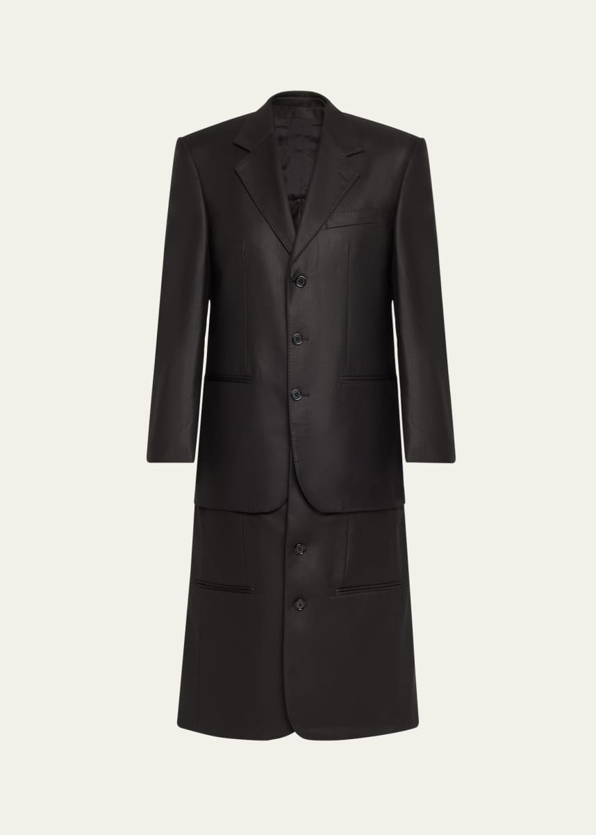 bettter Layered Wool Blazer Coat
