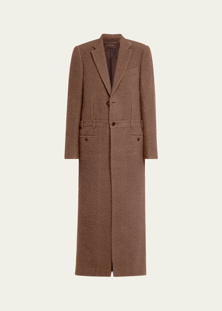 bettter Long Removable Wool Suit Coat