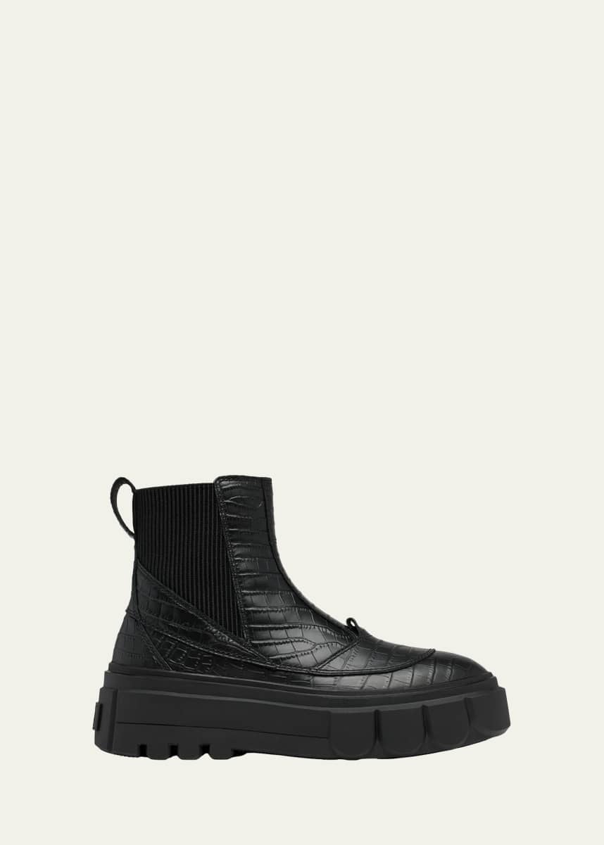 Sorel Caribou Leather Winter Chelsea Booties