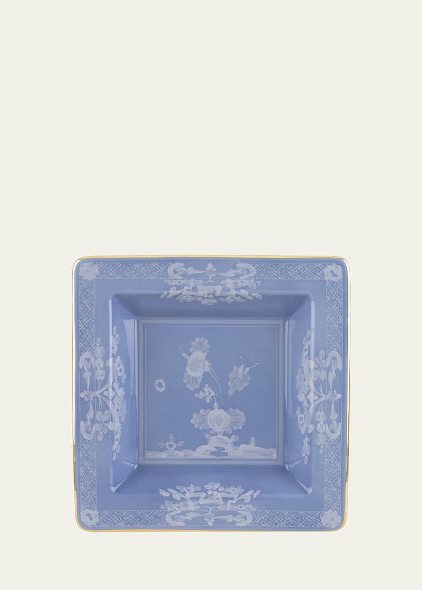GINORI 1735 Pervinca Squared Tray, 7.1"