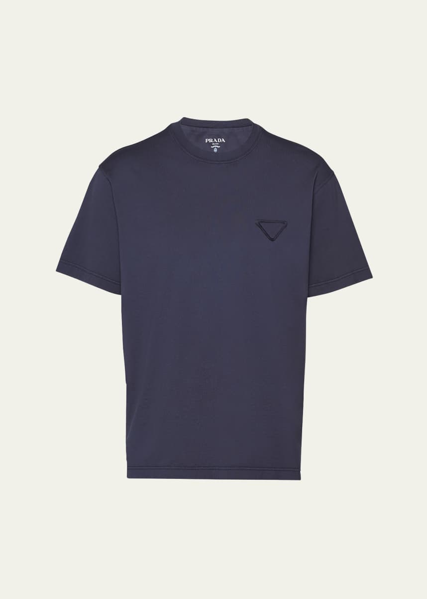 Prada Men's Jersey Conceptual Logo T-Shirt