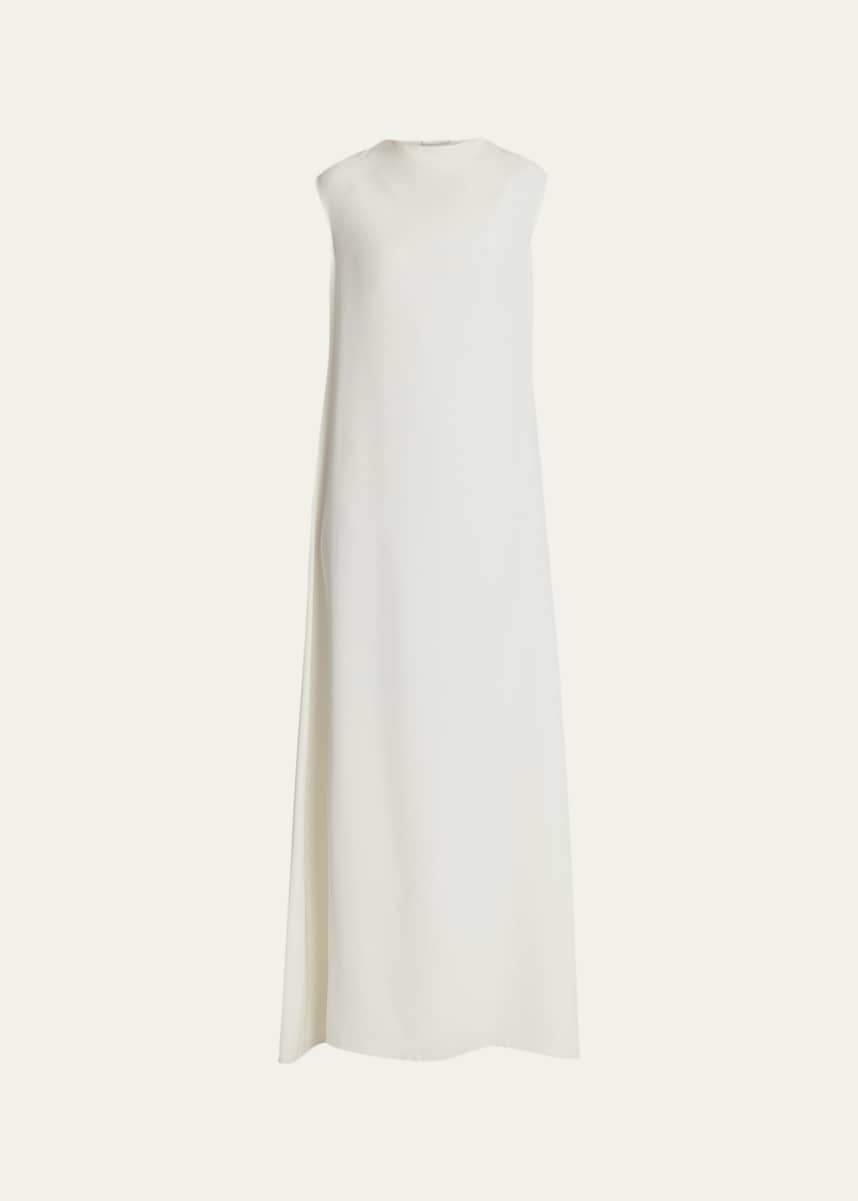 THE ROW Loic High-Neck Sleeveless Silk Gown