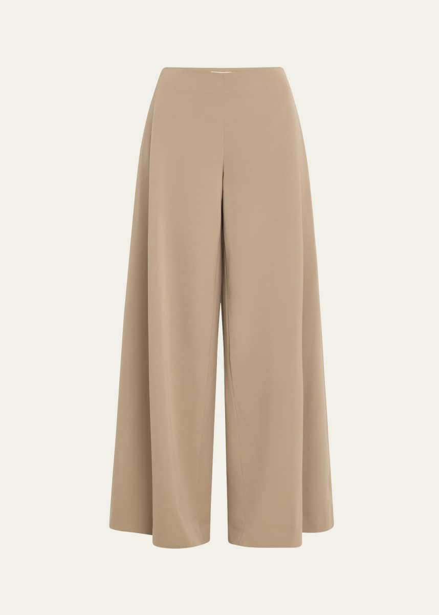 THE ROW Dela Mid-Rise Wide-Leg Pants
