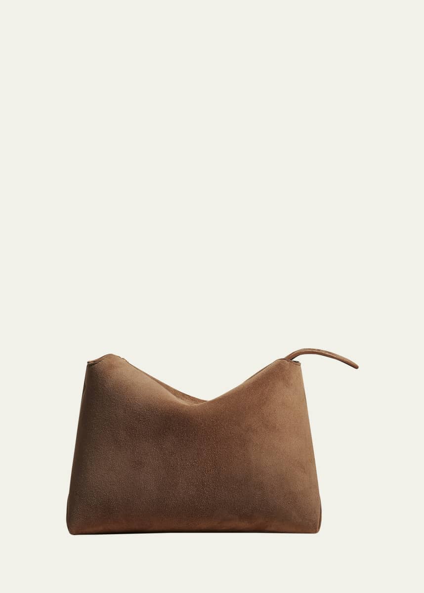 Khaite Lina Medium Suede Crossbody Bag
