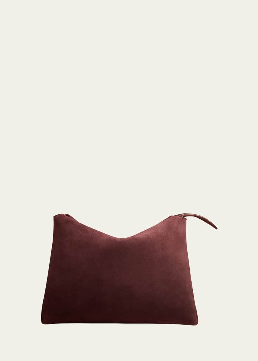 Khaite Lina Medium Suede Crossbody Bag